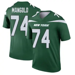 New York Jets Men's Nick Mangold Legend Gotham Player Jersey - Green