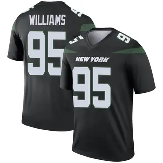 New York Jets Men's Quinnen Williams Legend Stealth Color Rush Jersey - Black