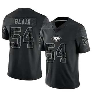 New York Jets Men's Ronald Blair Limited Reflective Jersey - Black