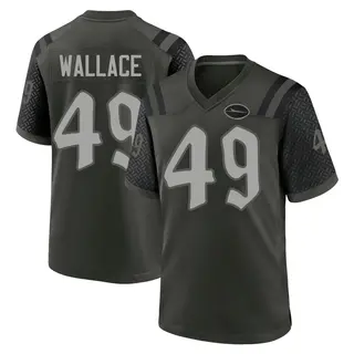 New York Jets Men's Trevin Wallace Game Gotham 2025 Rivalries Collection Jersey - Green