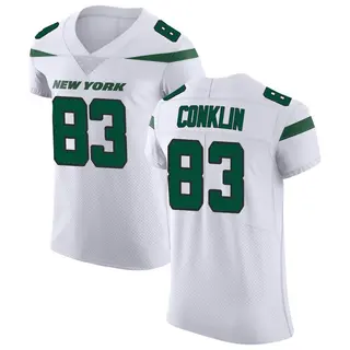 New York Jets Men's Tyler Conklin Elite Spotlight Vapor Untouchable Jersey - White