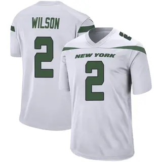 New York Jets Men's Zach Wilson Game Spotlight Jersey - White
