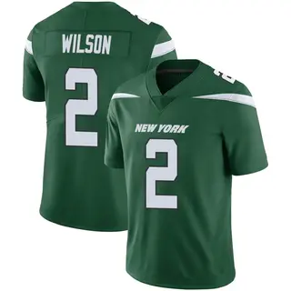 New York Jets Men's Zach Wilson Limited Gotham Vapor Jersey - Green