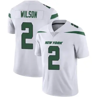 New York Jets Men's Zach Wilson Limited Spotlight Vapor Jersey - White