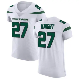 New York Jets Men's Zonovan Knight Elite Spotlight Vapor Untouchable Jersey - White