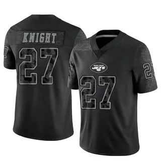 New York Jets Men's Zonovan Knight Limited Reflective Jersey - Black