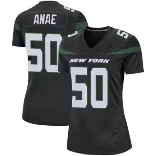 New York Jets Women's Bradlee Anae Game Stealth Jersey - Black