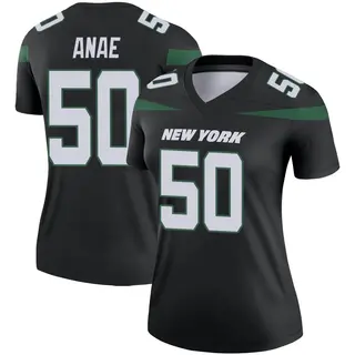 New York Jets Women's Bradlee Anae Legend Stealth Color Rush Jersey - Black