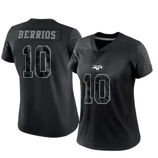 New York Jets Women's Braxton Berrios Limited Reflective Jersey - Black