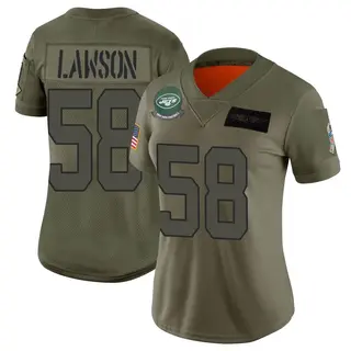New York Jets Women's Carl Lawson Limited 2019 Salute to Service Jersey - Camo