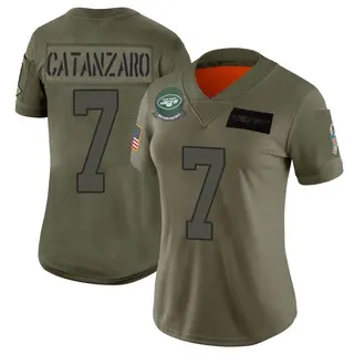 New York Jets Women's Chandler Catanzaro Limited 2019 Salute to Service Jersey - Camo