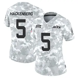 New York Jets Women's Christian Hackenberg Limited 2024 Salute to Service Jersey - Arctic Camo