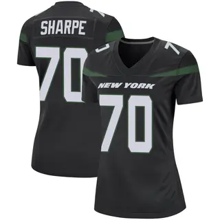 New York Jets Women's David Sharpe Game Stealth Jersey - Black