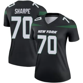 New York Jets Women's David Sharpe Legend Stealth Color Rush Jersey - Black