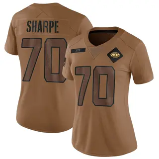 New York Jets Women's David Sharpe Limited 2023 Salute To Service Jersey - Brown