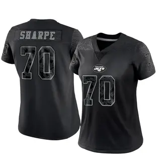 New York Jets Women's David Sharpe Limited Reflective Jersey - Black