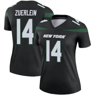 New York Jets Women's Greg Zuerlein Legend Stealth Color Rush Jersey - Black