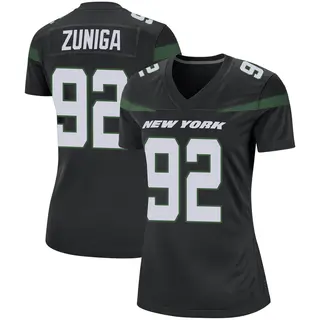 New York Jets Women's Jabari Zuniga Game Stealth Jersey - Black