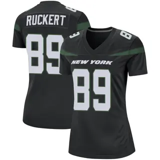 New York Jets Women's Jeremy Ruckert Game Stealth Jersey - Black