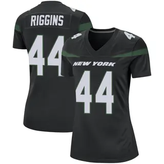 New York Jets Women's John Riggins Game Stealth Jersey - Black