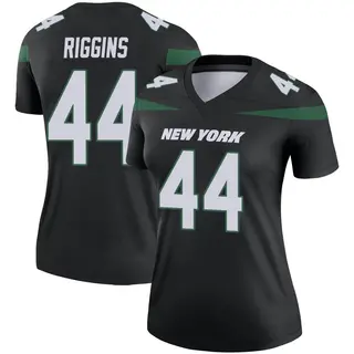 New York Jets Women's John Riggins Legend Stealth Color Rush Jersey - Black
