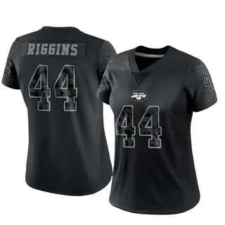 New York Jets Women's John Riggins Limited Reflective Jersey - Black