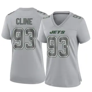 New York Jets Women's Kameron Cline Game Atmosphere Fashion Jersey - Gray