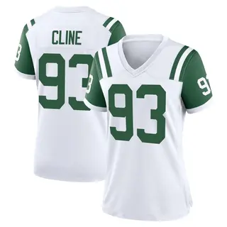 New York Jets Women's Kameron Cline Game Classic Alternate Jersey - White