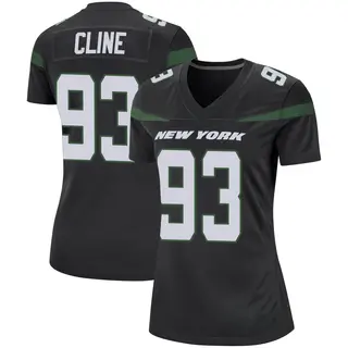 New York Jets Women's Kameron Cline Game Stealth Jersey - Black