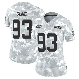New York Jets Women's Kameron Cline Limited 2024 Salute to Service Jersey - Arctic Camo