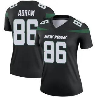 New York Jets Women's Keshunn Abram Legend Stealth Color Rush Jersey - Black