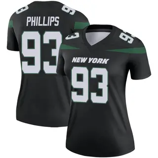New York Jets Women's Kyle Phillips Legend Stealth Color Rush Jersey - Black