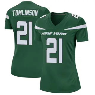 New York Jets Women's LaDainian Tomlinson Game Gotham Jersey - Green