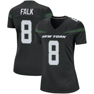 New York Jets Women's Luke Falk Game Stealth Jersey - Black
