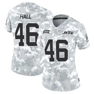 New York Jets Women's Maalik Hall Limited 2024 Salute to Service Jersey - Arctic Camo