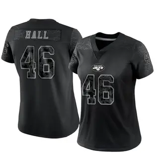 New York Jets Women's Maalik Hall Limited Reflective Jersey - Black