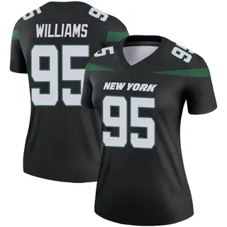 New York Jets Women's Quinnen Williams Legend Stealth Color Rush Jersey - Black