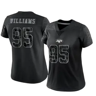 New York Jets Women's Quinnen Williams Limited Reflective Jersey - Black