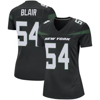 New York Jets Women's Ronald Blair Game Stealth Jersey - Black