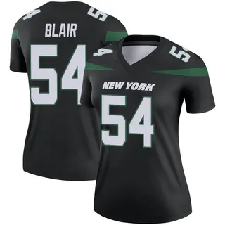 New York Jets Women's Ronald Blair Legend Stealth Color Rush Jersey - Black