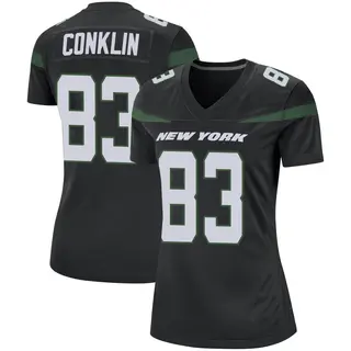 New York Jets Women's Tyler Conklin Game Stealth Jersey - Black