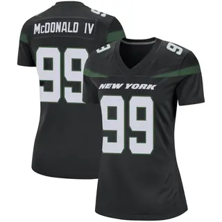 New York Jets Women's Will McDonald IV Game Stealth Jersey - Black