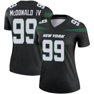 New York Jets Women's Will McDonald IV Legend Stealth Color Rush Jersey - Black
