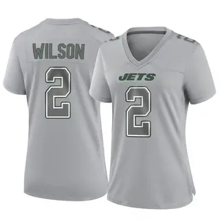 New York Jets Women's Zach Wilson Game Atmosphere Fashion Jersey - Gray
