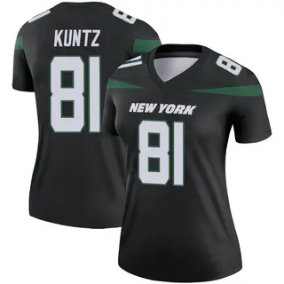 New York Jets Women's Zack Kuntz Legend Stealth Color Rush Jersey - Black