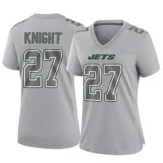 New York Jets Women's Zonovan Knight Game Atmosphere Fashion Jersey - Gray