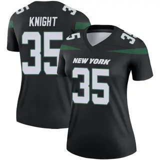 New York Jets Women's Zonovan Knight Legend Stealth Color Rush Jersey - Black