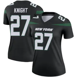 New York Jets Women's Zonovan Knight Legend Stealth Color Rush Jersey - Black