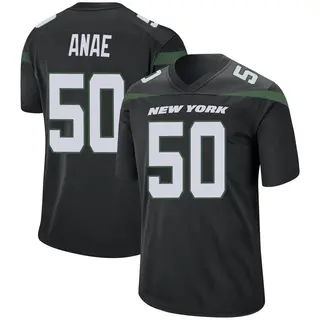 New York Jets Youth Bradlee Anae Game Stealth Jersey - Black