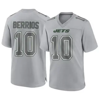 New York Jets Youth Braxton Berrios Game Atmosphere Fashion Jersey - Gray